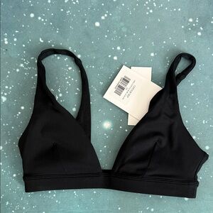 CSB Freedom Contour Crop Black Bra XS NWT